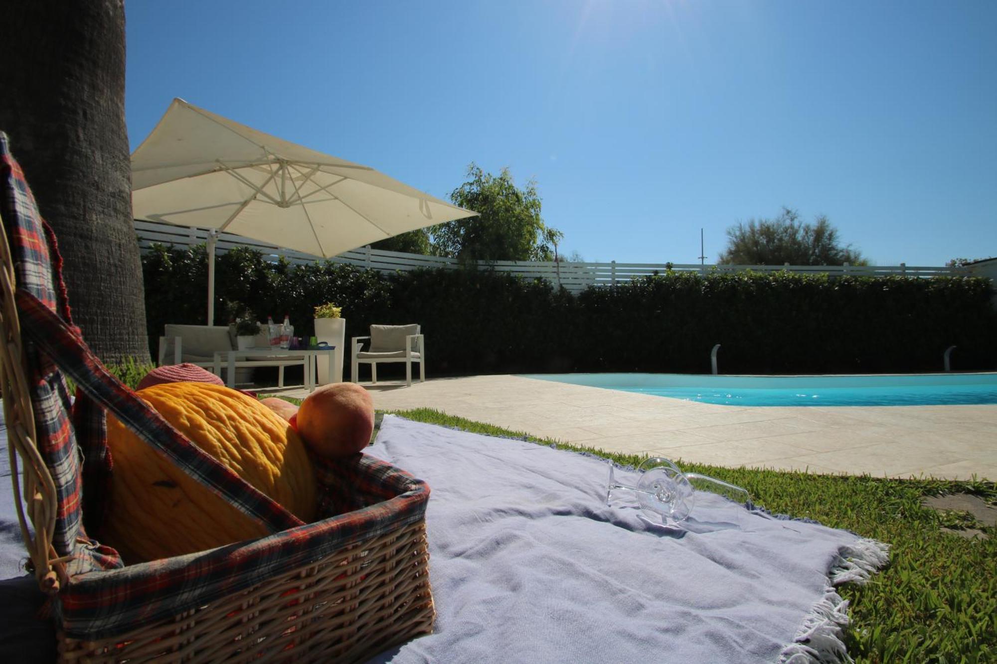 Edri Beach House - Villa Con Piscina Pontecagnano Bagian luar foto