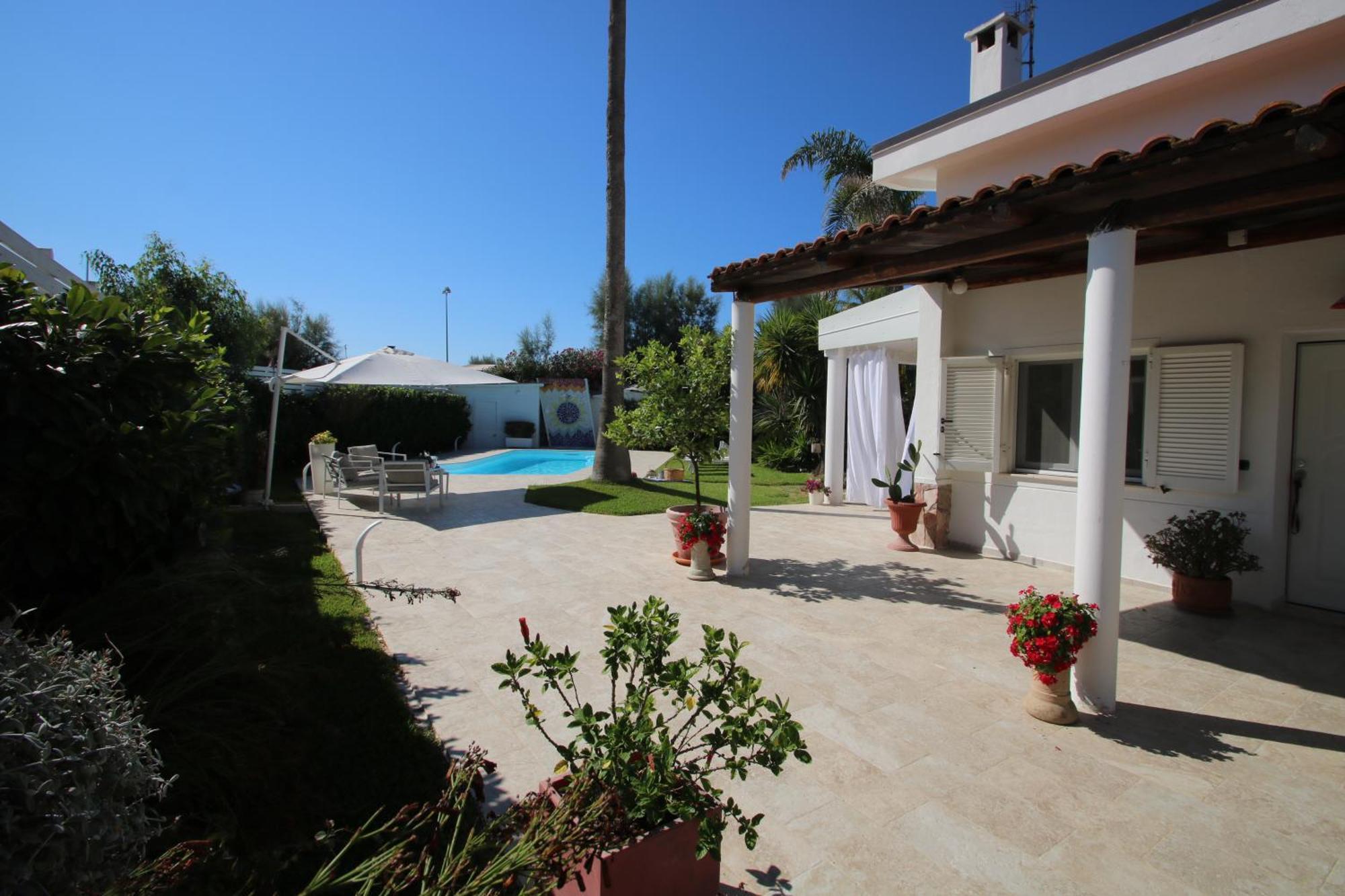 Edri Beach House - Villa Con Piscina Pontecagnano Bagian luar foto