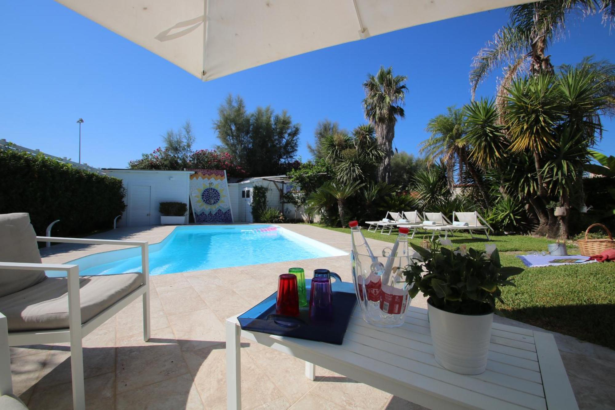 Edri Beach House - Villa Con Piscina Pontecagnano Bagian luar foto